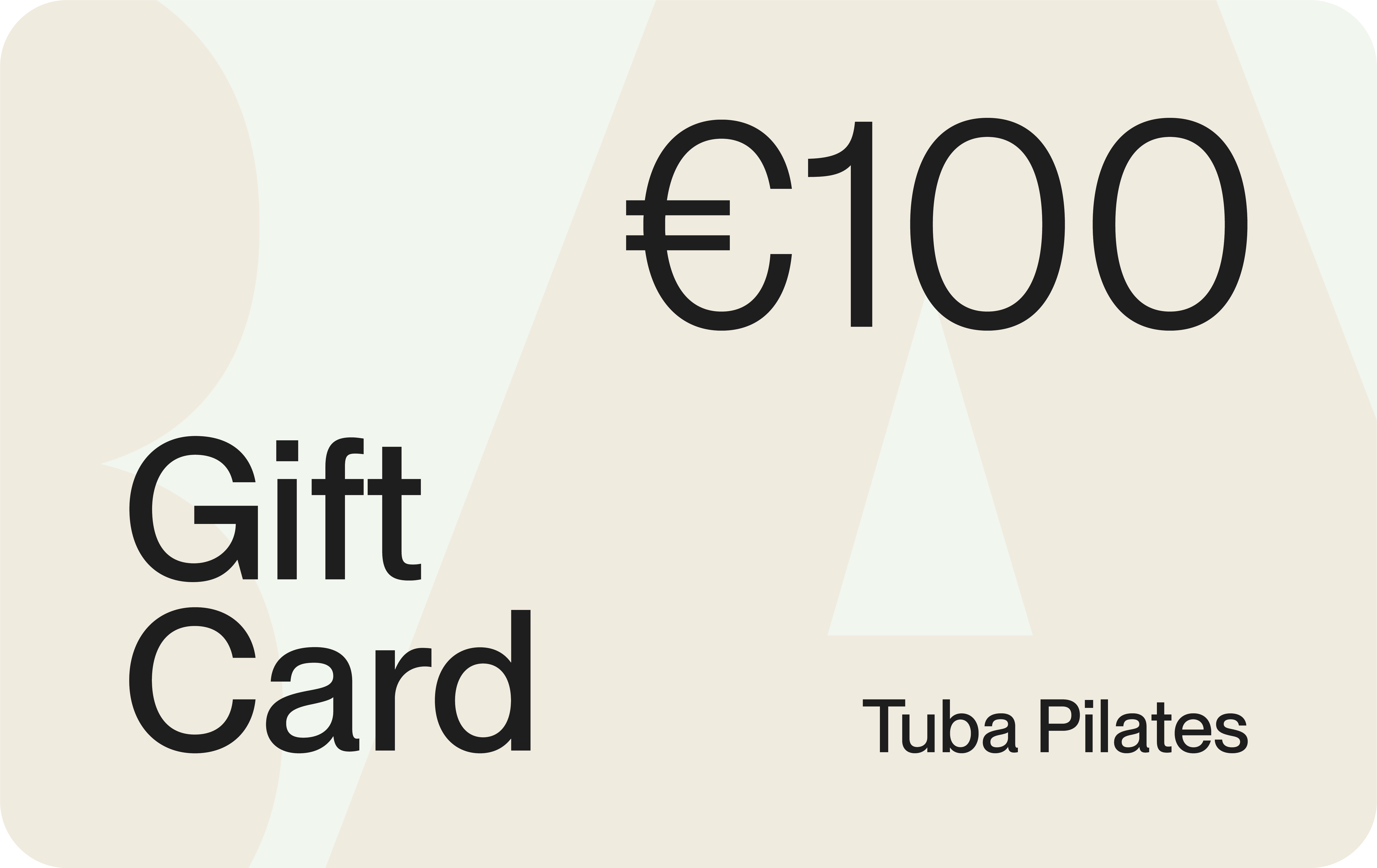 TUBA Pilates €100 gift card