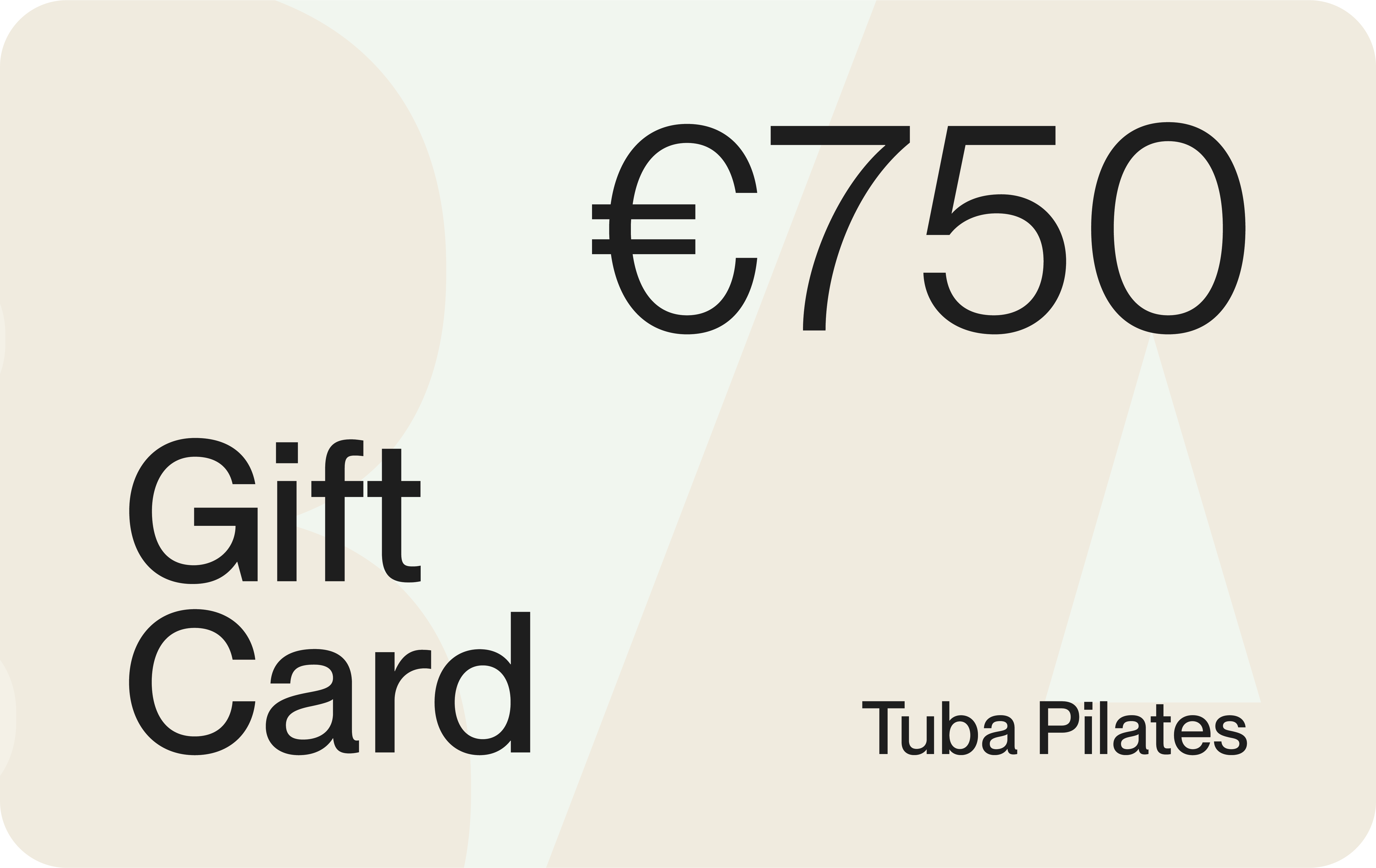 TUBA Pilates €750 gift card